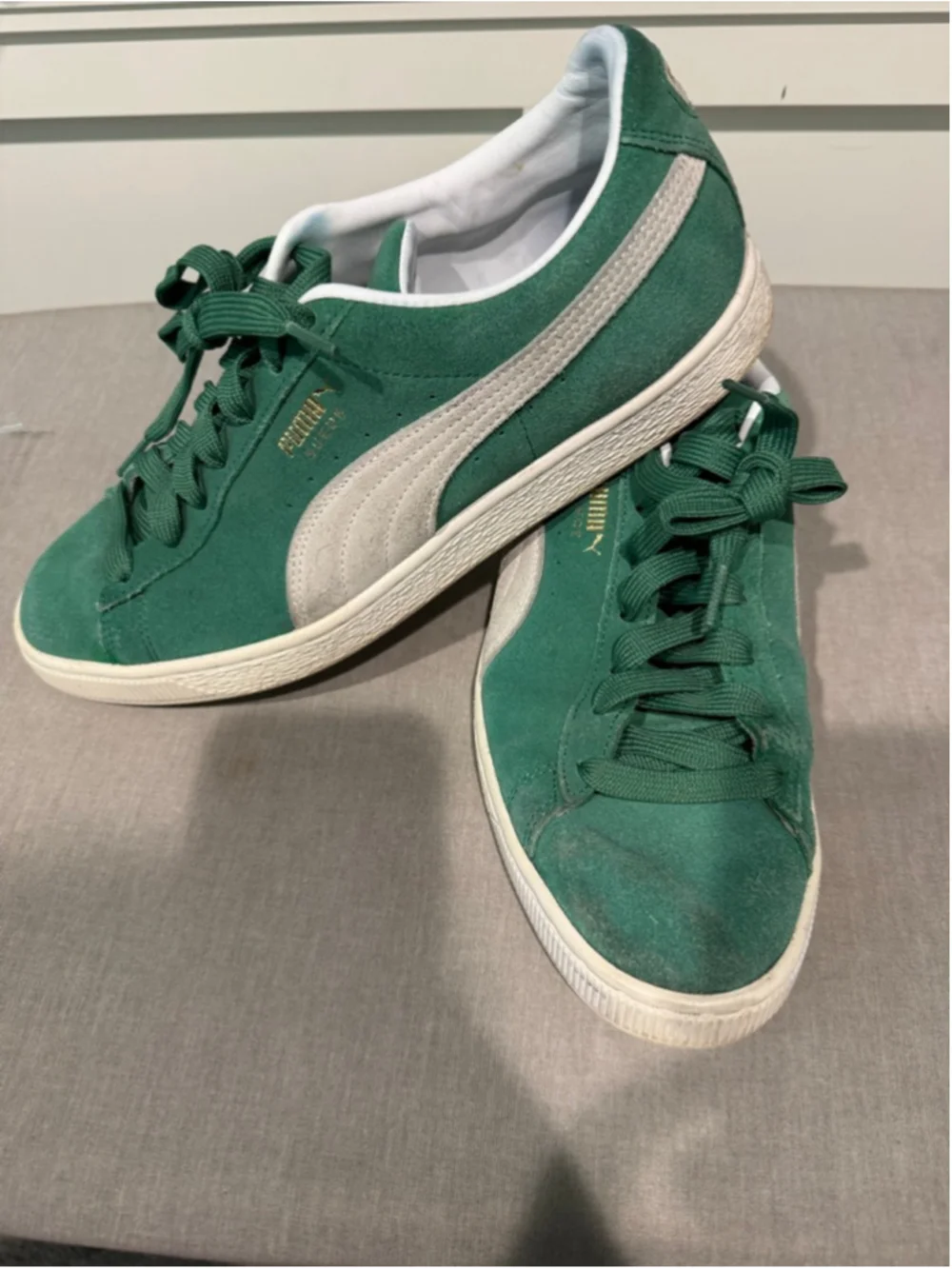 Men's Puma Suede NBA Boston Celtics-Green White Sneakers Size 11
